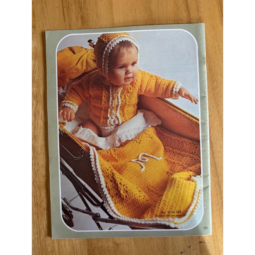 The Bernat Baby Album‎ Crochet Knit Vintage 1972 Booklet Bernat